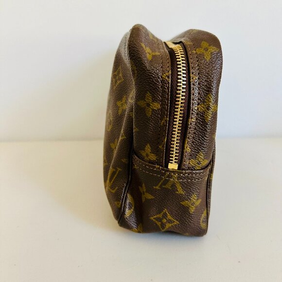 LOUIS VUITTON TROUSSE MONOGRAM LOGO CANVAS COSMETIC CASE TRAVEL POUCH VINTAGE - Picture 3 of 11